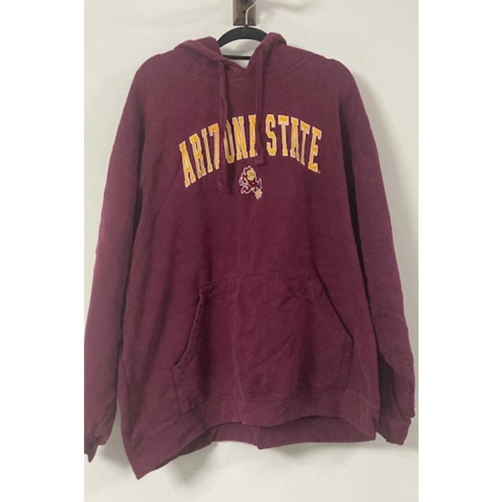 CD Arizona State Hoodie Maroon Solid Knit Size XL